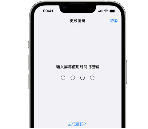 隆化iPhone屏幕维修分享iPhone屏幕使用时间密码忘记了怎么办 