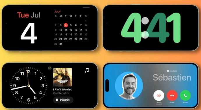 隆化苹果手机维修分享iOS17横屏充电待机显示有什么好处 