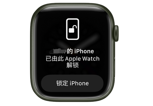 隆化苹果手机维修分享用 AppleWatch 解锁配备面容 ID 的 iPhone方法 