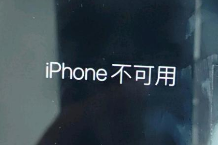 隆化苹果服务网点分享锁屏界面显示“iPhone 不可用”如何解决 