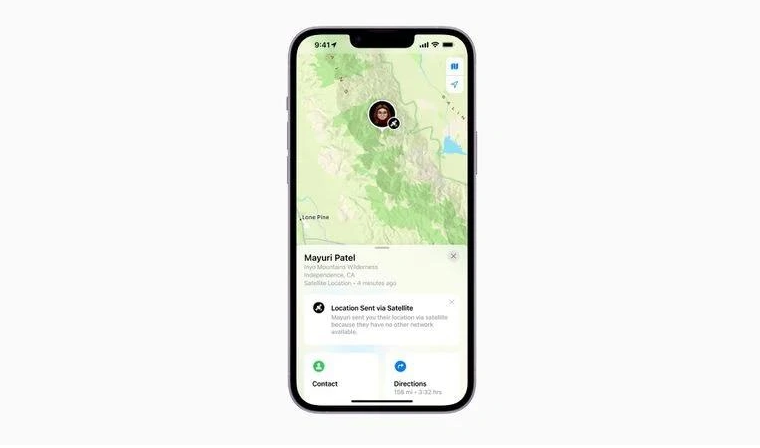 隆化苹果14维修分享iPhone14系列中 FindMy功能通过卫星分享位置方法教程 
