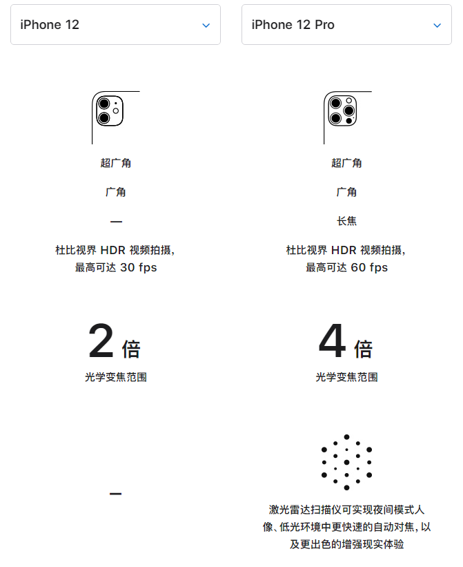 隆化苹果手机维修分享苹果 iPhone 12 与 iPhone 12 Pro 选哪款 